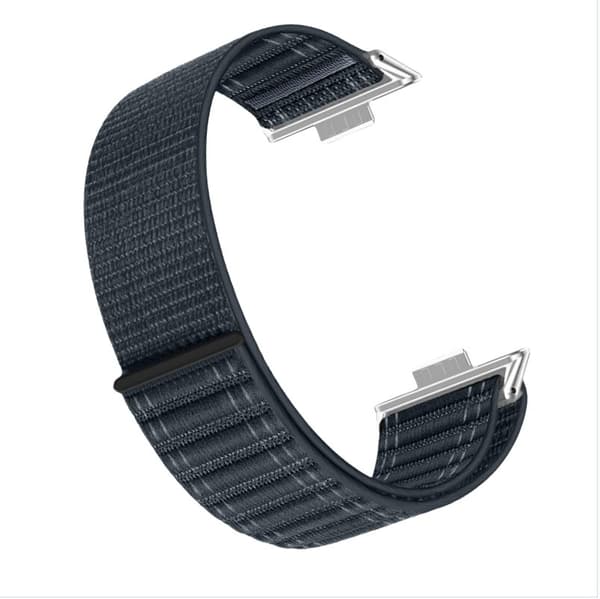 Stilfuld bølgemønster nylonrem til Huawei Watch Fit 4 Pro Blå Blue