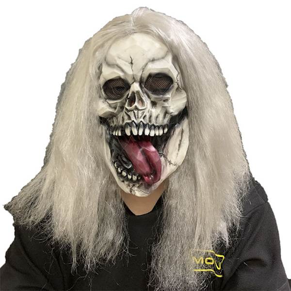 Halloween spøgelse maske horror djævel skræmmende sjov maske performance latex horror maske hovedbeklædning