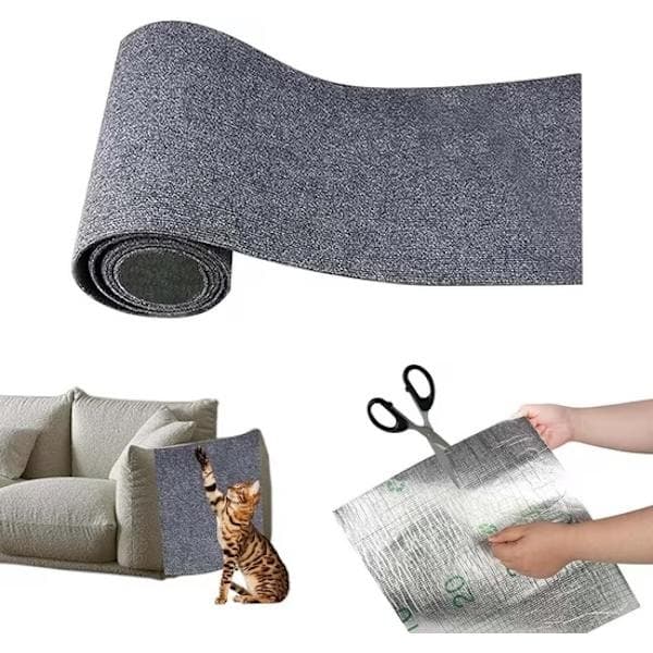 Selvklæbende kradsepude til katte - Væg- og sofaprotektor, sofakradsepude, kattekradsemåtte, hjørne mørkegrå 30cmx100cm Mørkegrå 30cmx100cm Dark Gray