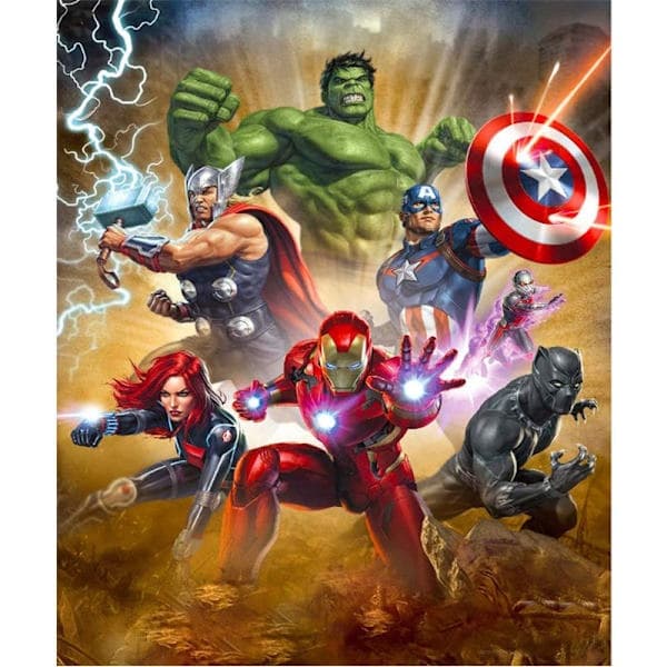 5D Diamantmaling Avengers DIY Full Diamantdekorasjonsklistremerke (40*50cm)