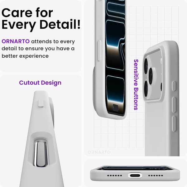 1 stk, kompatibel med iPhone 17 Pro Max-deksel, hvit, 6,9\", støtsikker beskyttelse, kamerabeskyttelse white