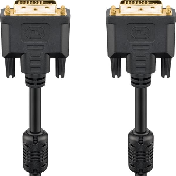 DVI-D Full HD -kaapeli Dual Link, kullattu