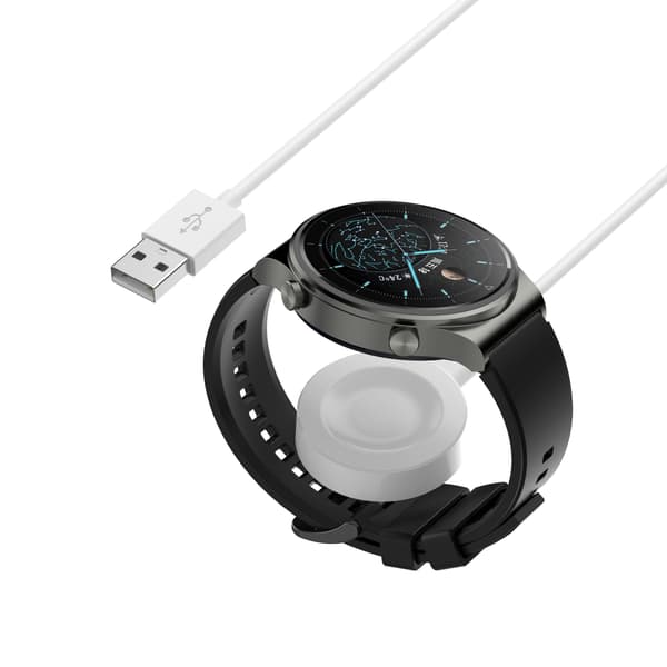 Lader for Huawei Watch GT5 - Hvit, avtakbar design