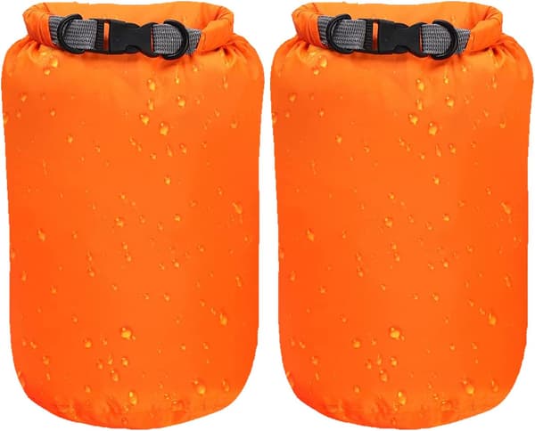 2 stk. lette tørrposer vanntett flytende pose drivpose ultimate tørrpose (oransje, 10L) 10L orange