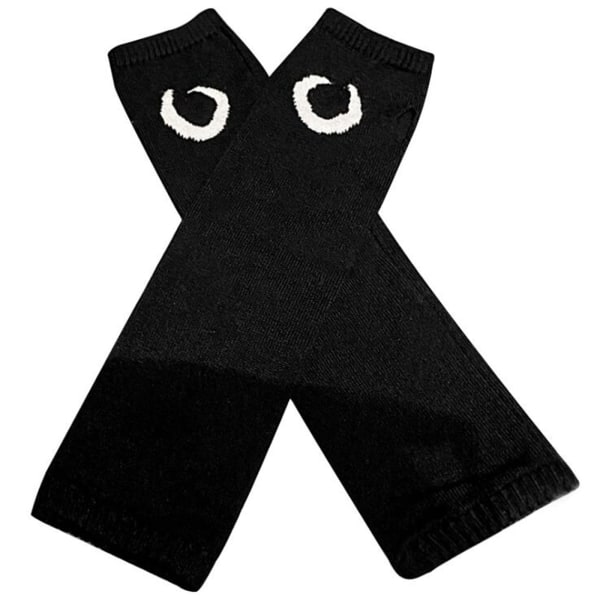 Kvinder Handsker Goth Arm Sleeve Cool Black Moon Cross Printed Hip Hop Arm Warmers