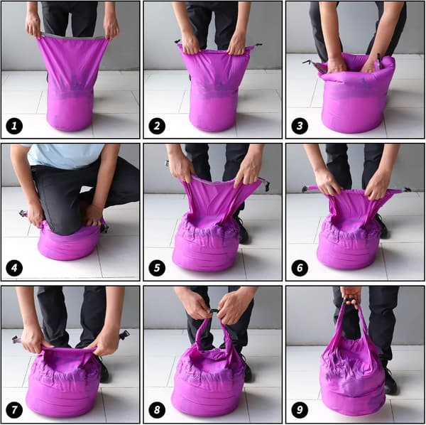 2 stk. lette tørrposer vanntett flytende pose drivpose ultimate tørrpose (blå, 20L) 20L blue