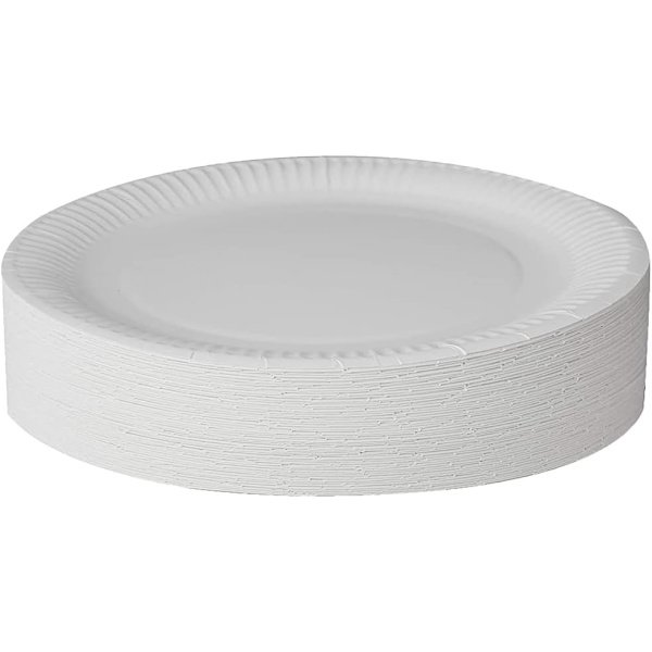 Premium engångsfestpapperstallrikar 100-pack 22cm 9\" robusta papperstallrikar för varma/kalla livsmedel