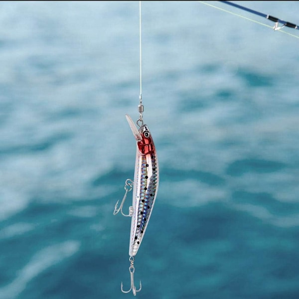 Konstgjord fiskedrag, USB-laddningsbar LED-ljusblinkande fiskedrag