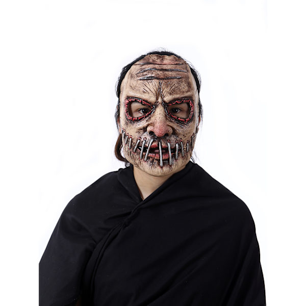 Halloween-juhlan kauhunaamio lateksikummitusfestivaalin simulointi ihmisen pään peite