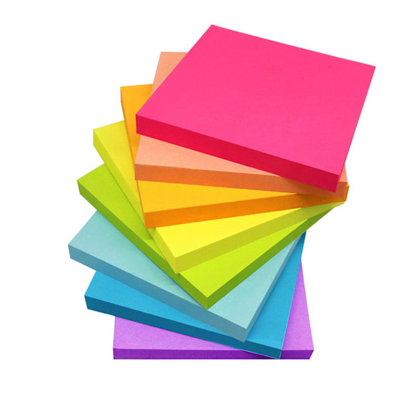 Sticky Notes 3x3 Inches,Bright Colors Self-Stick Pads, Easy to Post for Home, Office, Notebook, 82 Sheets/pad-8