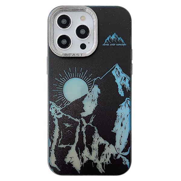 Etui til iPhone 13 Pro Max TPU+PC Galvanisering Aurora Mobiltelefonetui