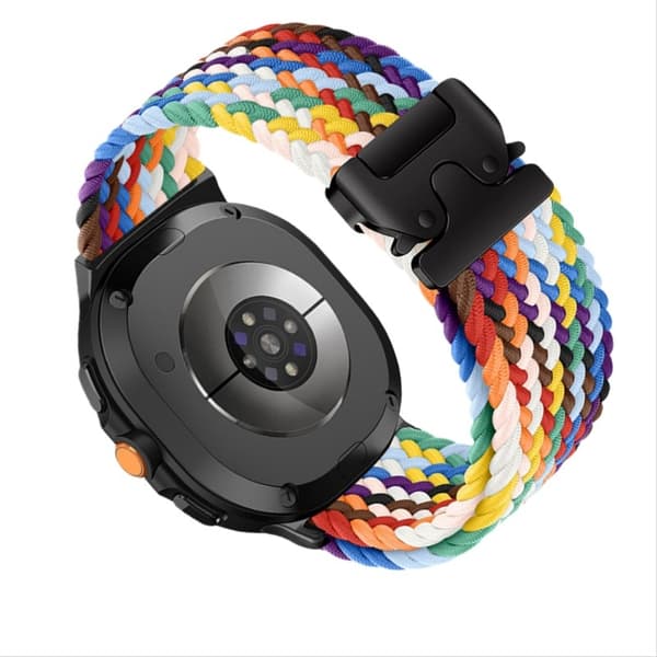 40/44 mm flätad elastisk fallskärmsspänne nylonrem kompatibel med Samsung Galaxy Watch 8 Classic kamouflage Camouflage