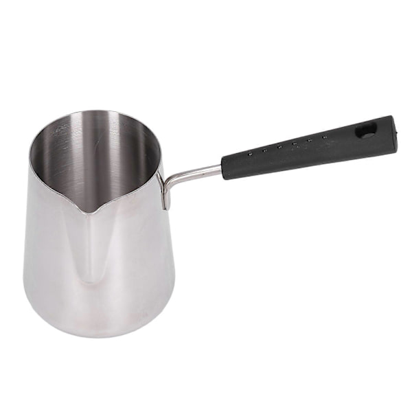 Turkisk Kaffekanna 600ml Rostfritt Stål Blank Yta Högtemperaturbeständig Lätt att Rengöra Smörvärmare