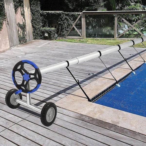 Rulle för poolskydd, bubbelpoolskyddsrullar, rulle för poolskydd ovan mark, för solskydd och presenningar för simning