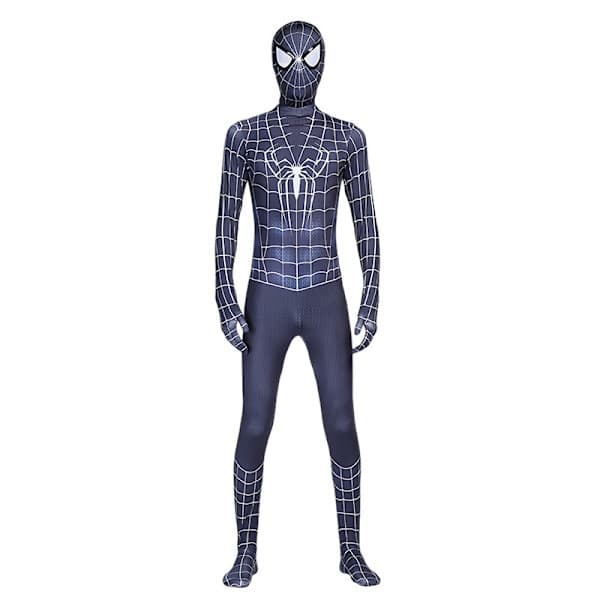 Spiderman mænd og kvinder voksne Halloween fest rollespil jumpsuit 170 cm 170 cm Sort edderkoppespind stil 150 Sort edderkoppespind stil 150 Black spider web style