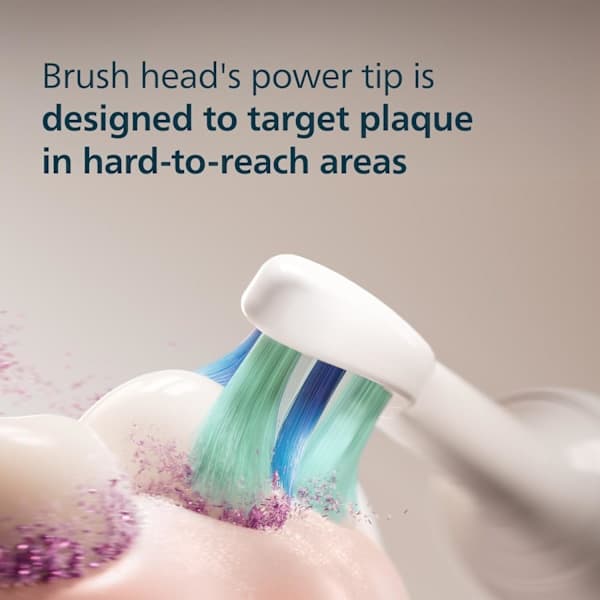 4 erstatningsbørstehoder kompatible med Philips Sonicare, emballasjen kan variere, hvit, C2 hvit C2 hvit C2 White