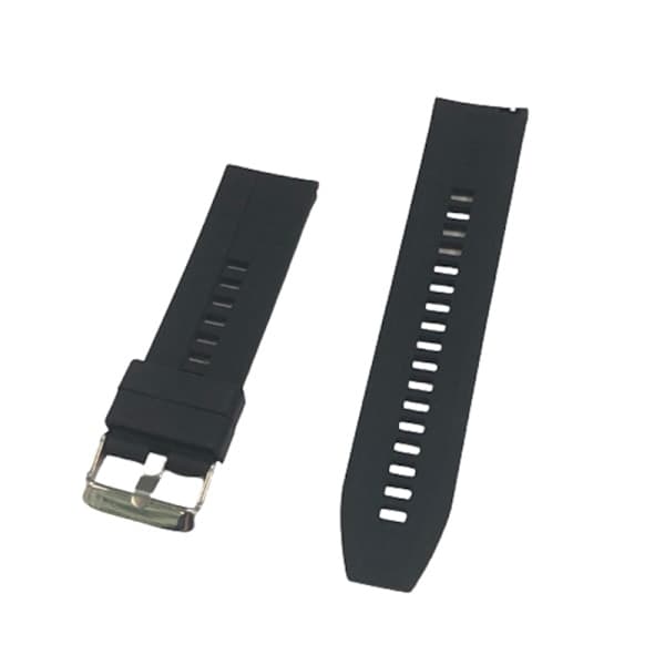 Silikone armbånd 22 mm Sort Huawei Watch GT2/GT3 Sort
