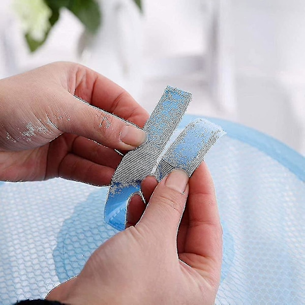 Förvaringsnät för barn, hängande torknät, hopfällbar nätkorg, förvaring för plysch blue