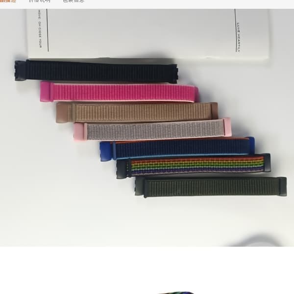 Mukava nailonranneke Fitbit Charge 5/6:lle, musta