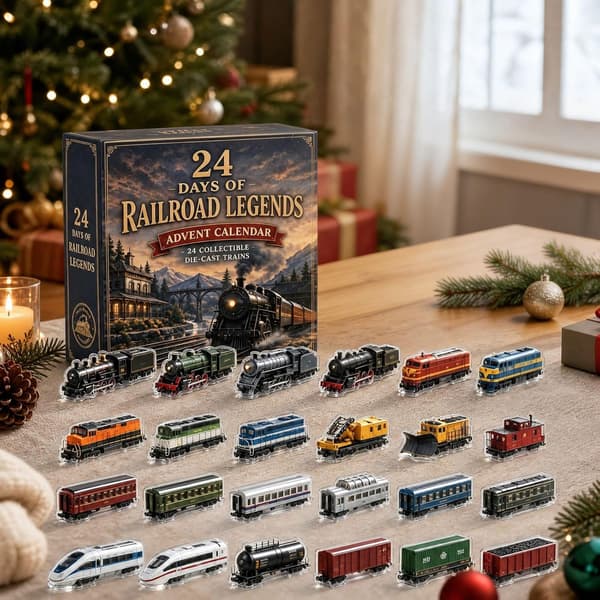 Järnvägsadventskalender 2026, 2D Akrylfigurer Present 24 st E