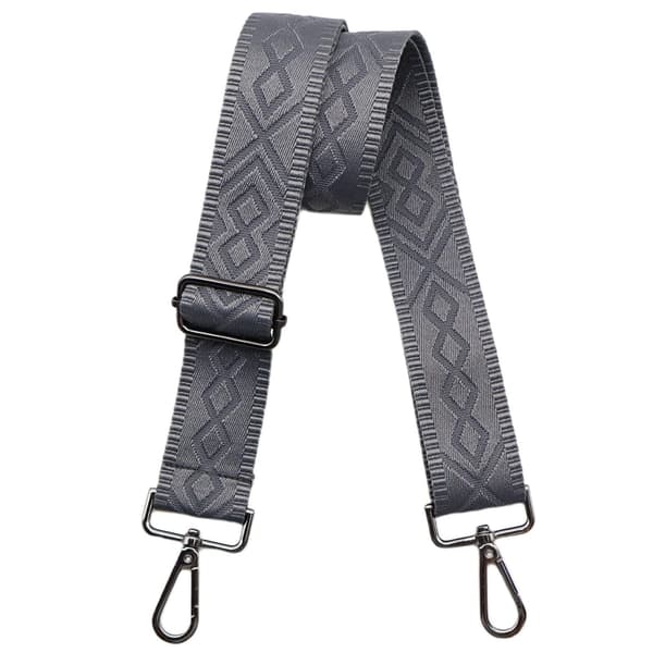 Skulderstropper til håndvesker Brede skulderstropper til håndvesker Justerbar erstatningsstropp til håndveske med broderi Gunmetal Hardware-dark grey