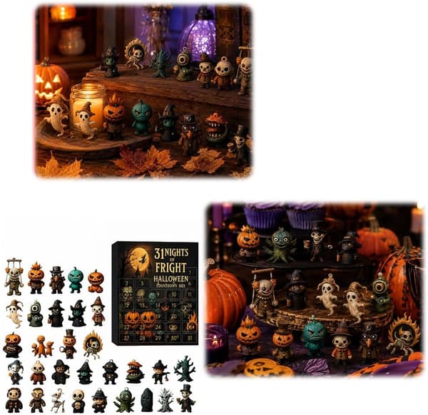 Halloween Nedtællingskalender Blind Boks 31 Nætter Julekalender Mini Figurer 31B