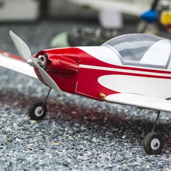 MECCANIXITY 12x6 tommer RC-propeller, 2-bladet propellerudskiftning grå højhastighedspropeller med adapterringe og propelnøgle til RC-fly 12" x 6" 2