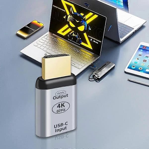 USB 3.1 Gen 2 USB-C naaras–HDMI 2.0 uros -sovitin 4K 60Hz näyttömuunnin jy