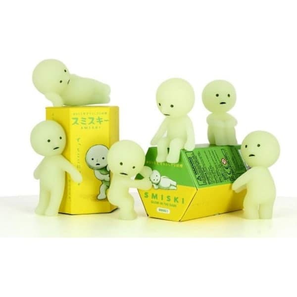 Ekte Smiski Corner Luminous Elf Series Blind Box, tilfeldig figur-gave, museumsstil, 1 stk Museum