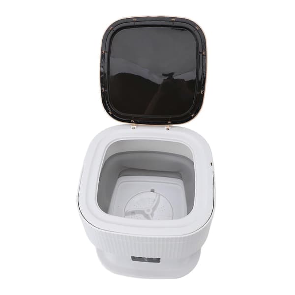 Bærbar vaskemaskin 11,5L 3 moduser LCD Sammenleggbar Mini Grå EU 100-240V