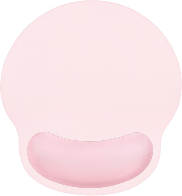 1 stk musematte med håndleddsstøtte, 2-i-1 ergonomisk musematte med håndleddsstøtte, søt skrivebordsdekor, rosa (8,66*9,65 tommer) pink
