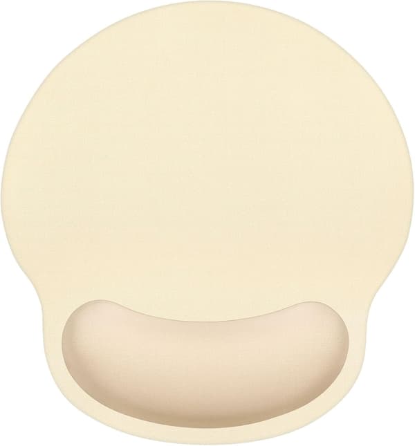 1 stk. musemåtte med håndledsstøtte, 2-i-1 ergonomisk musemåtte med håndledsstøtte, sød skrivebordsdekoration, abrikos (8,66*9,65 tommer) Apricot