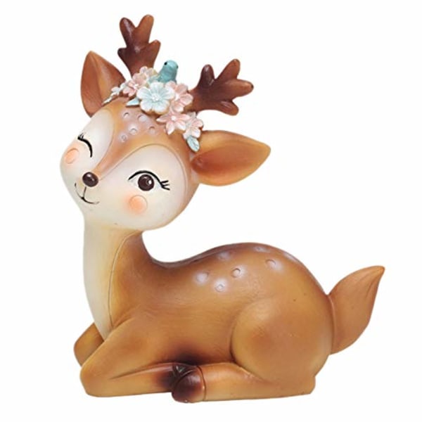 Søde Fawn figurer Miniature Deer Ornamenter Legetøj Fawn Sjov Decor
