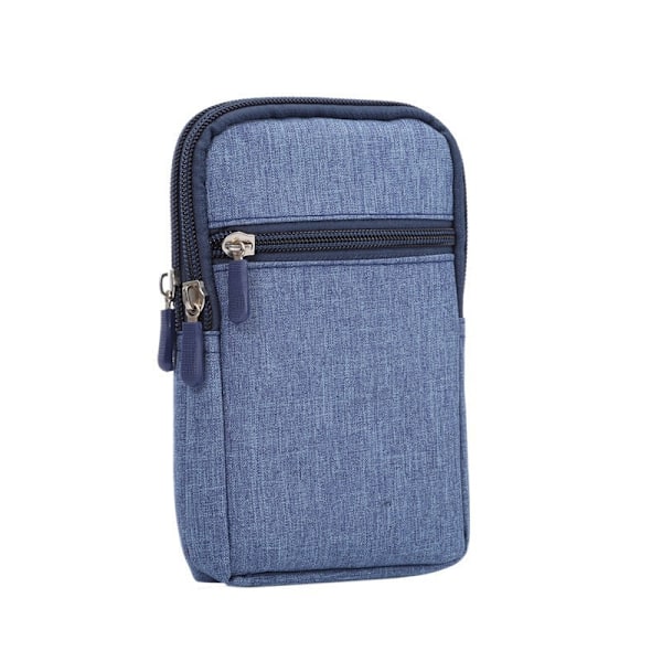 Universal 6.5 Inch Mobile Phone Waist Bag Suitable for Apple Samsung Huawei Mobile Phone Multifunctional Waist Bag (blue)