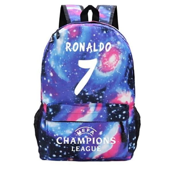CR7 Ronaldo Ryggsäck Barn Bokväskor Skolväska Lättvikt Stora Ryggsäckar Kapacitet Laptop Arbetsväskor Dagväska