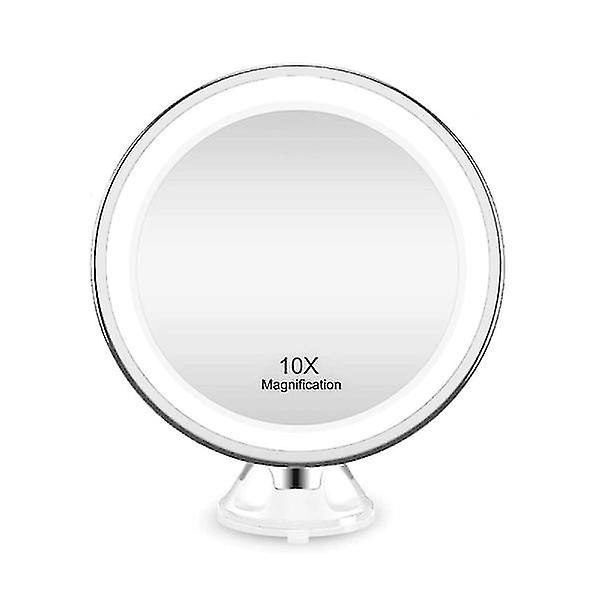 Imucuppi Meikkpeili LED-valolla ja x10 suurennuksella - Valkoinen