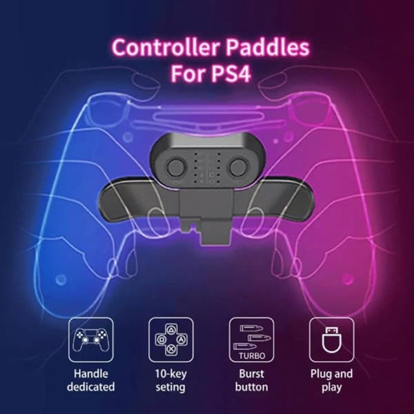 Paddlar för PS4-kontrolltillbehör, knappar för spelkontroller