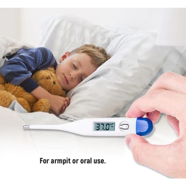Digitalt febertermometer med LCD-display - Febertermometer