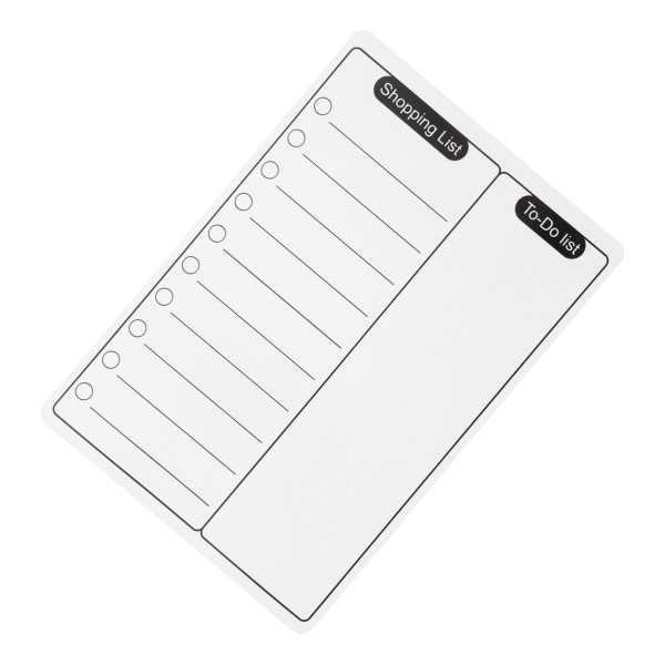 Message Board Magnetisk Notesblok til køleskab Sletbart Note Board Skrivtavle Whiteboard A5