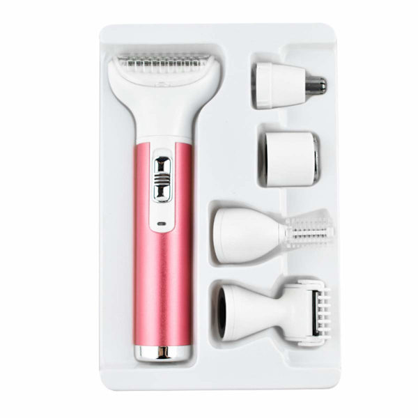 5-i-1 kvinners bikini kropps hår barbersett USB hår fjerning epilator barbermaskin for kvinner hår fjerning