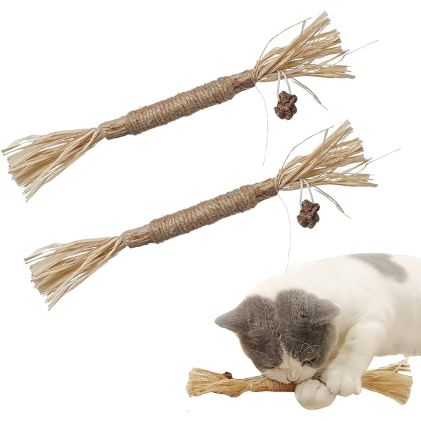 kattelegetøjet katteurt Legetøj,tyggepinde kat tænder rengøring Tygge legetøj til, killing indendørs legetøj silvervine sticks kat rense tænder
