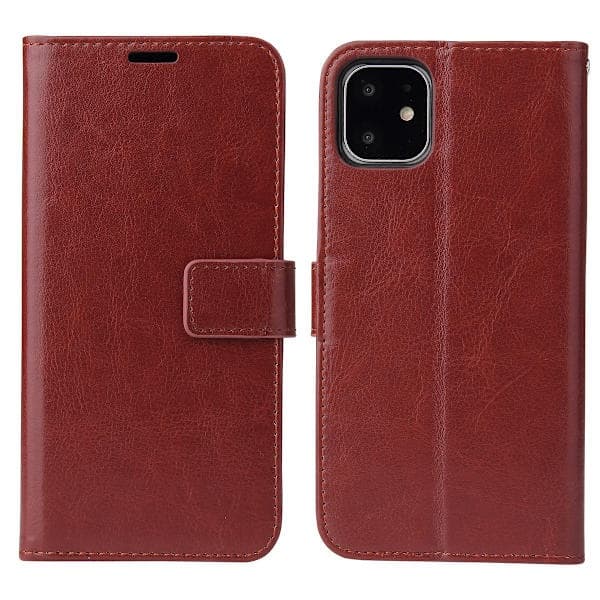 iPhone 11 - Lommeboketui - brun brun Brown