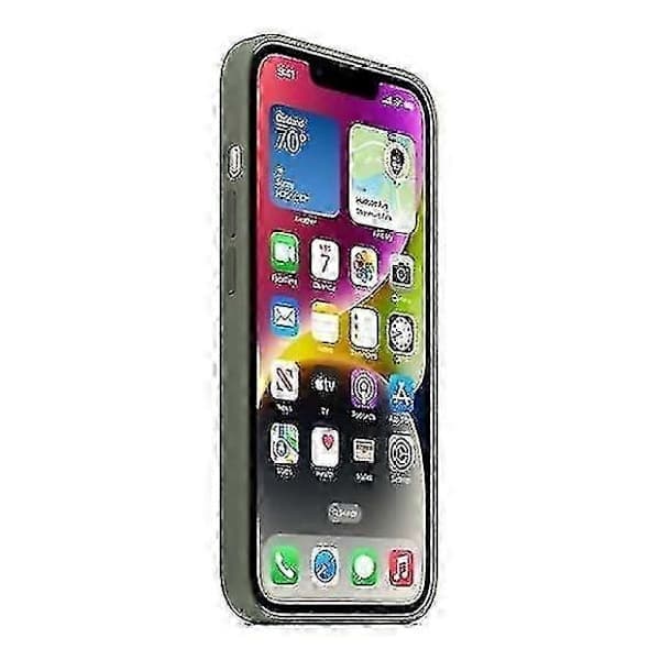 Silikonfodral kompatibelt med iPhone 14 - Mjukt, stötsäkert, tunt skyddsfodral Oliv Oliv Olive