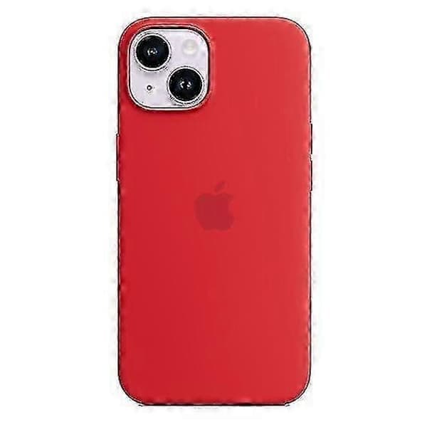Silikonfodral kompatibelt med iPhone 14 - Mjukt, stötsäkert, smalt skyddsfodral rött rött Red