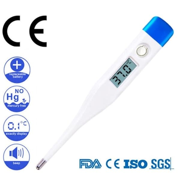Digitalt febertermometer med LCD-display - Febertermometer