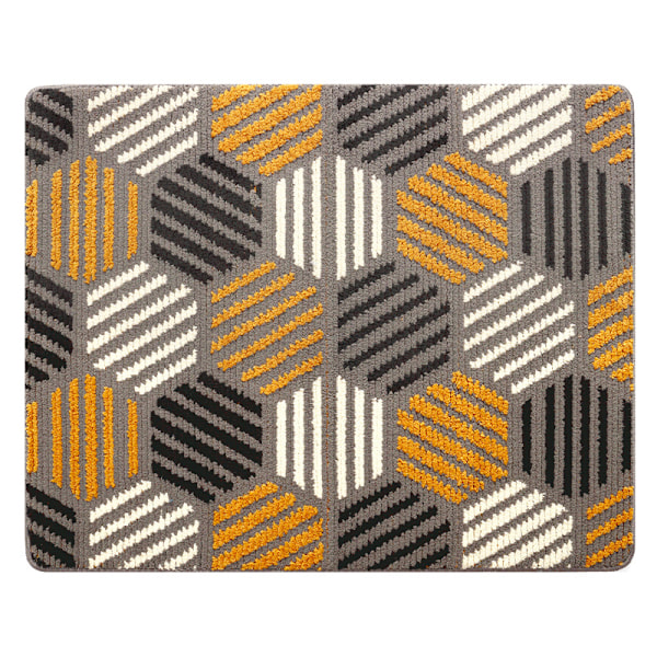 Innendørs dørmatte, inngangsdørmatte, maskinvaskbar, superabsorberende, sklisikker inngangsdørmatte 80 x 120 cm, grå