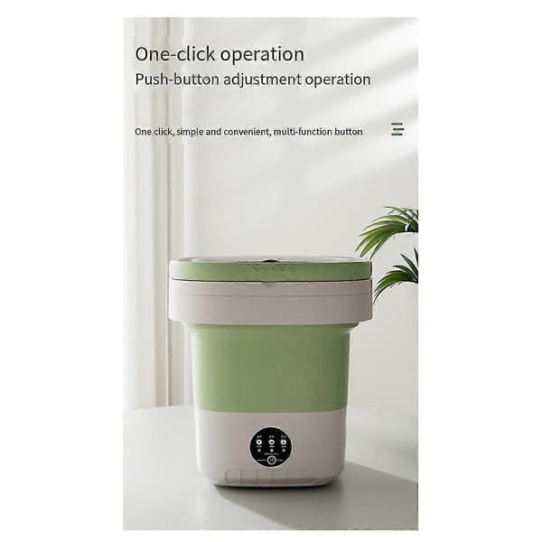 Mini sammenleggbar vaskemaskin 12L kapasitet Automatisk bærbar multifunksjon for hjemmeundertøyvask