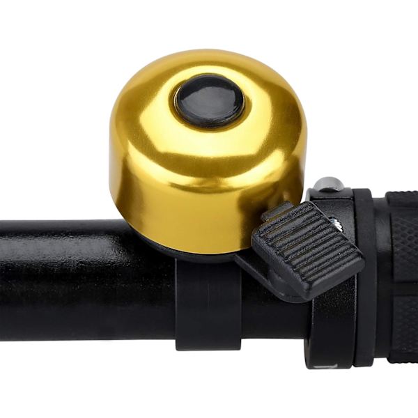 2-pack cykelklockor Mini cykelklockor för vuxna barn pojkar flickor Högt och tydligt ljud Cykeltillbehör (Guld)