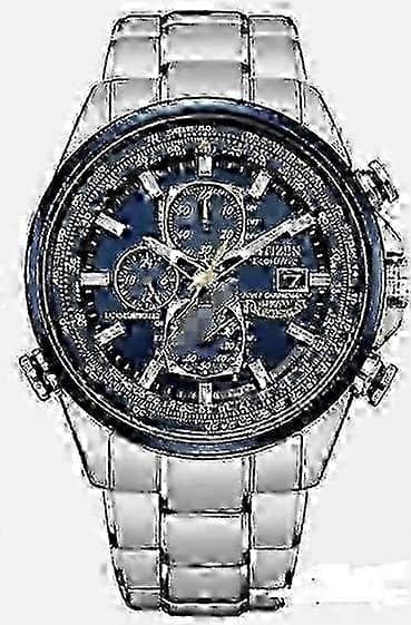 Citizen Blue Angels Eco-Drive World Chronograph, Herreklokke, Blå Skive