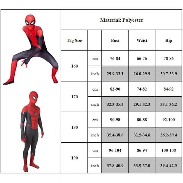 Spiderman mænd og kvinder voksne Halloween fest rollespil jumpsuit 170 cm 170 cm Sort edderkoppespind stil 170 cm Sort edderkoppespind stil 170 cm Black spider web style